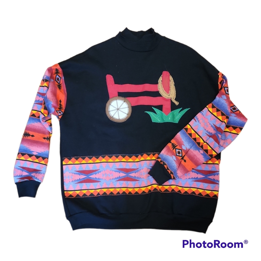 Shane Lee Inc. MADE IN USA vintage turle neck sweat shirt